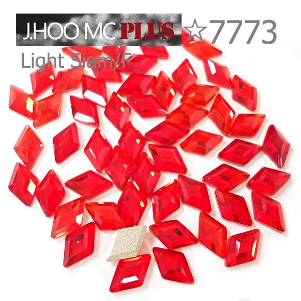 J.HOO Crystal 7773 Diamond Shape Flat Back Rhinestones 6.6×3.9mm Nail Art (10pc)