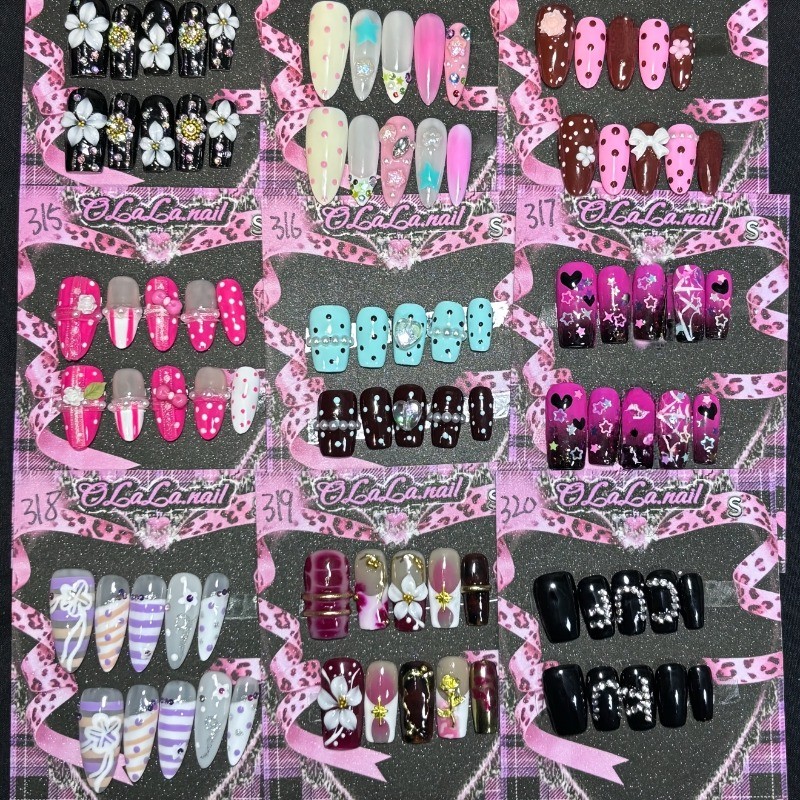 120 Nail Art Mixed Color Series Suitable for Any Occasion, Reusable Nail Art