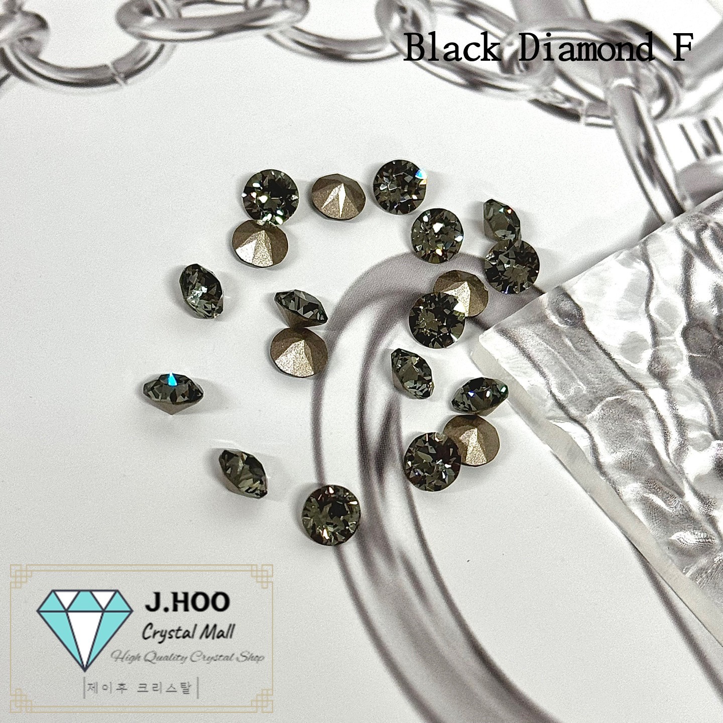 Swarovski Crystal 1088 -Black Diamond F