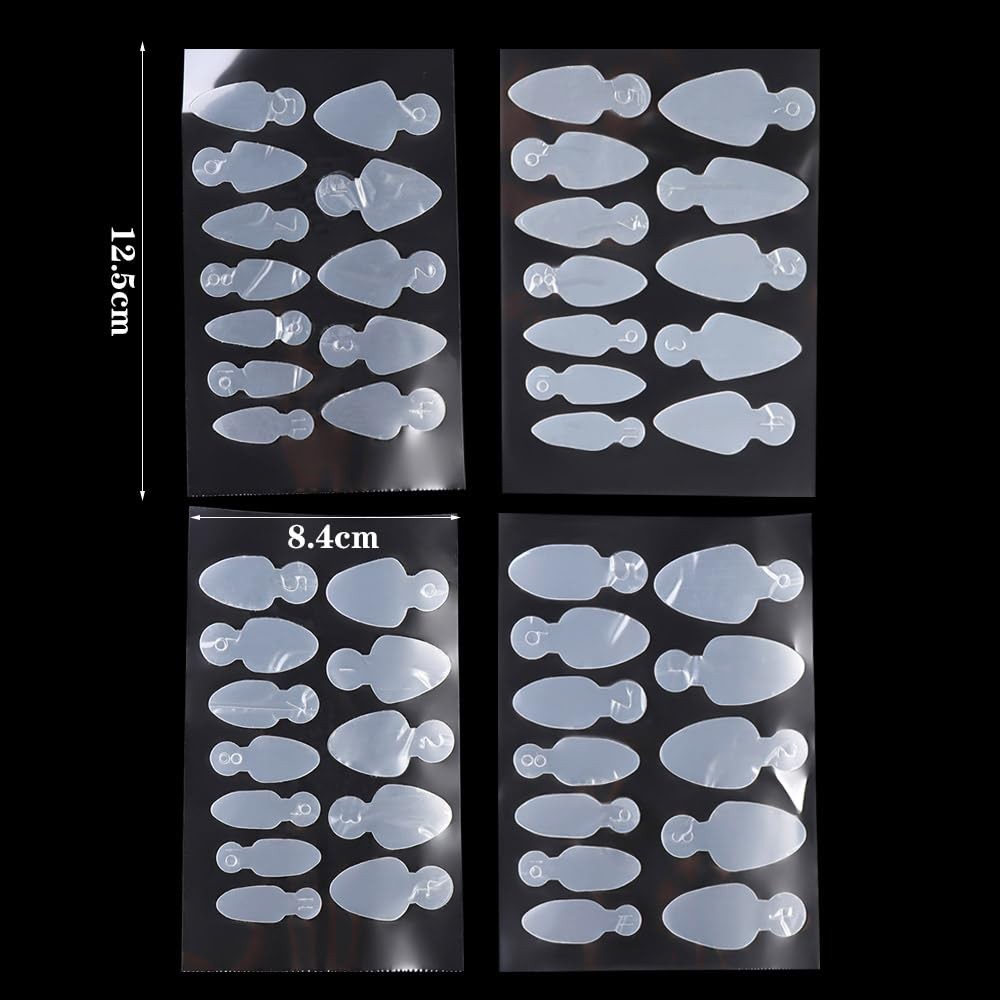 48 Pcs Silicone Mold Nails Inner Pad Nail Decals False Nail Tips Nail Art Ext…