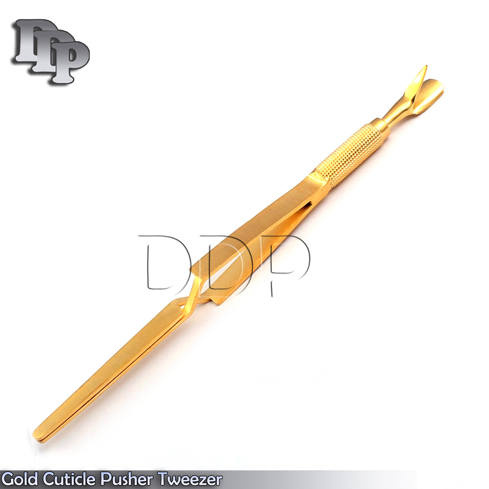 Nail Pinching Wand Cuticle Pusher Gold C-Curve Multifuncation Tool