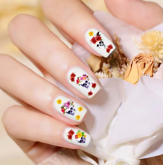 Halloween Nail Art Stickers, Blood, Skulls, Joker, Harlequin