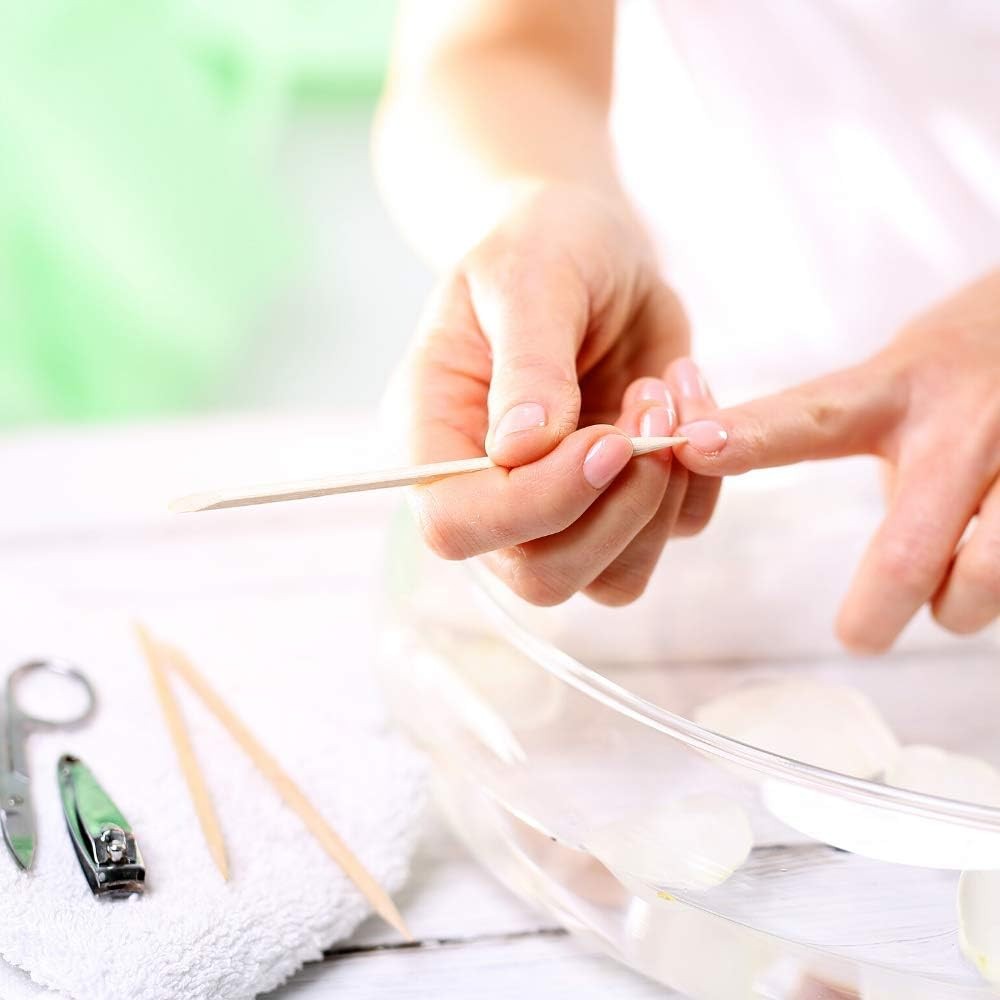 Oran Stis for Nails 4.5 Inch – Wooden Cuticle Pusher & Remover Set –