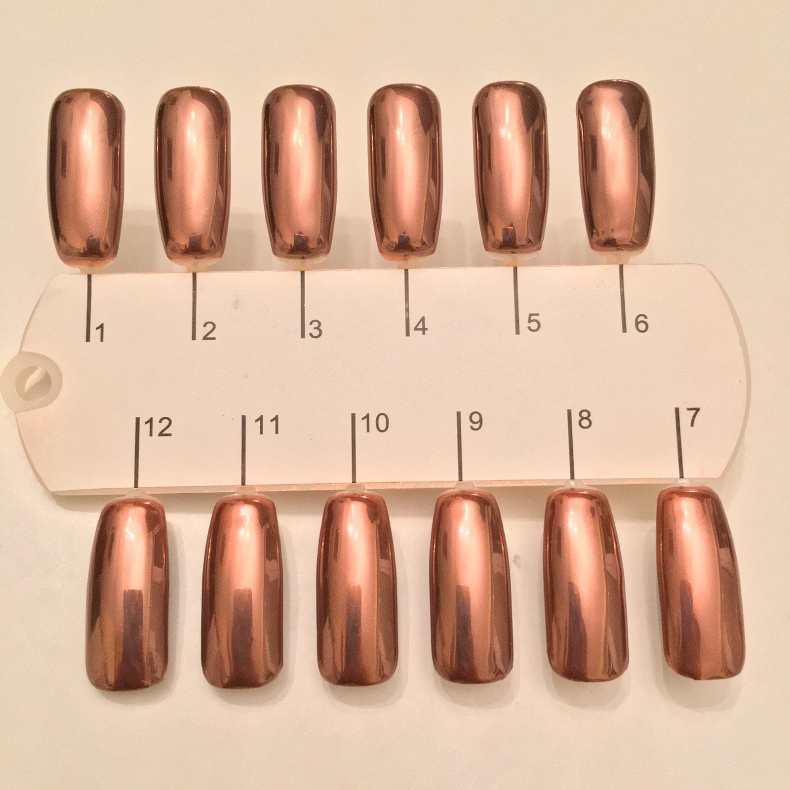 New ROSE GOLD NAILS POWDER Mirror Chrome Effect Pigment Nail Art UK SELLER (u)