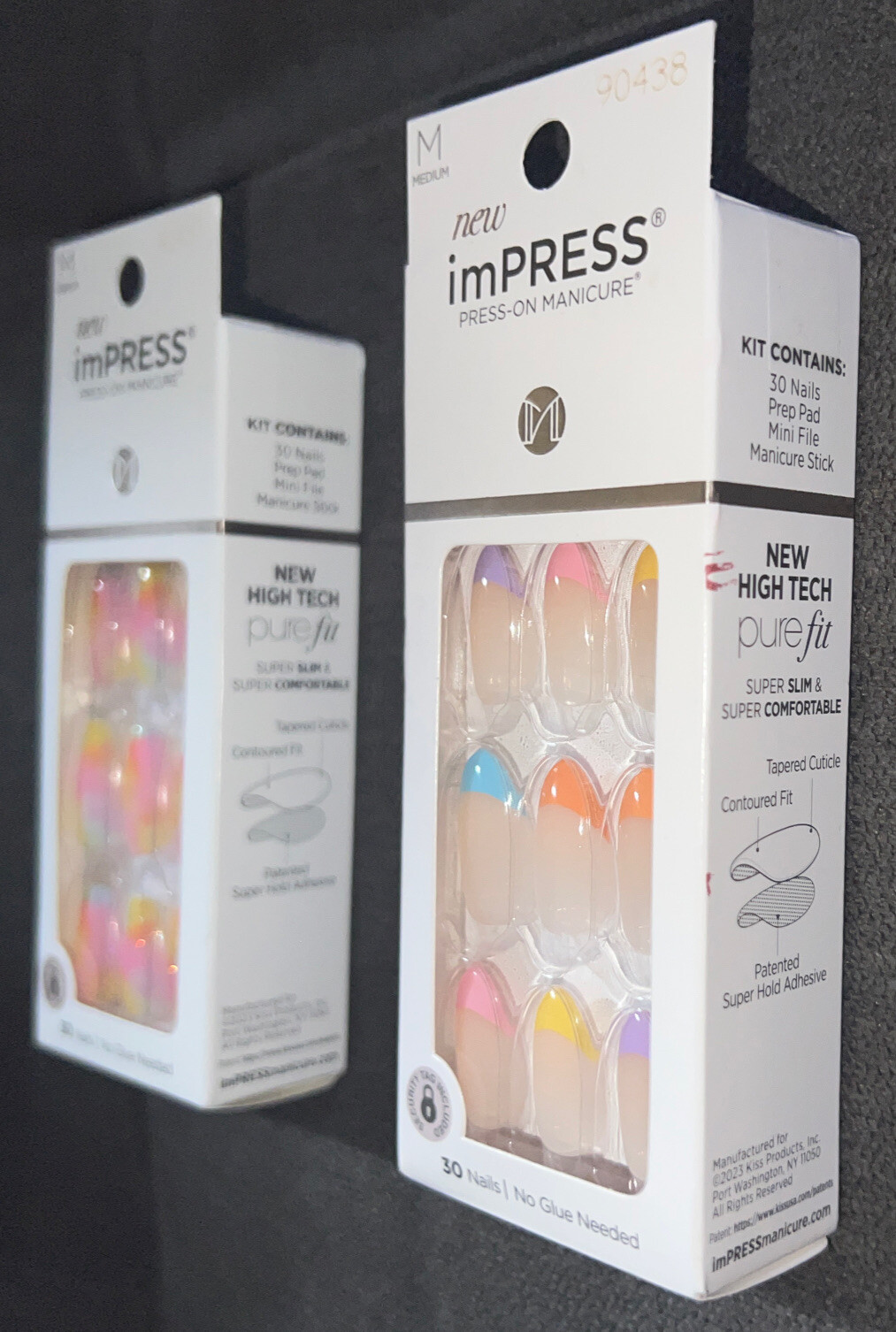 Kiss imPRESS Press-On💅Medium Length Nails CANDY🍬SYRUP&YOUNG💕LOVE{30Nails Ea}