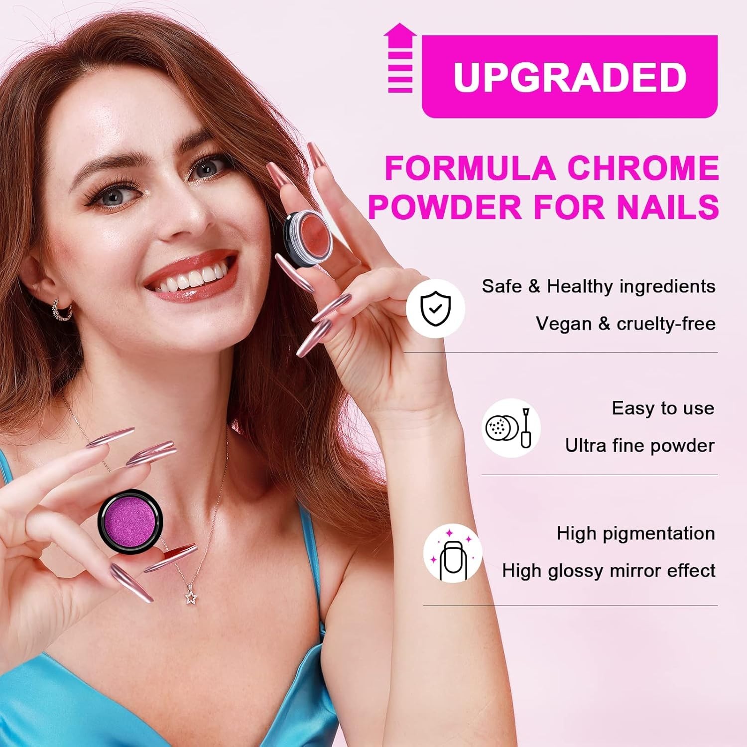 Ultra-Fine Chrome Nail Powder Set – 36 Vibrant Colors for Stunning Manicures
