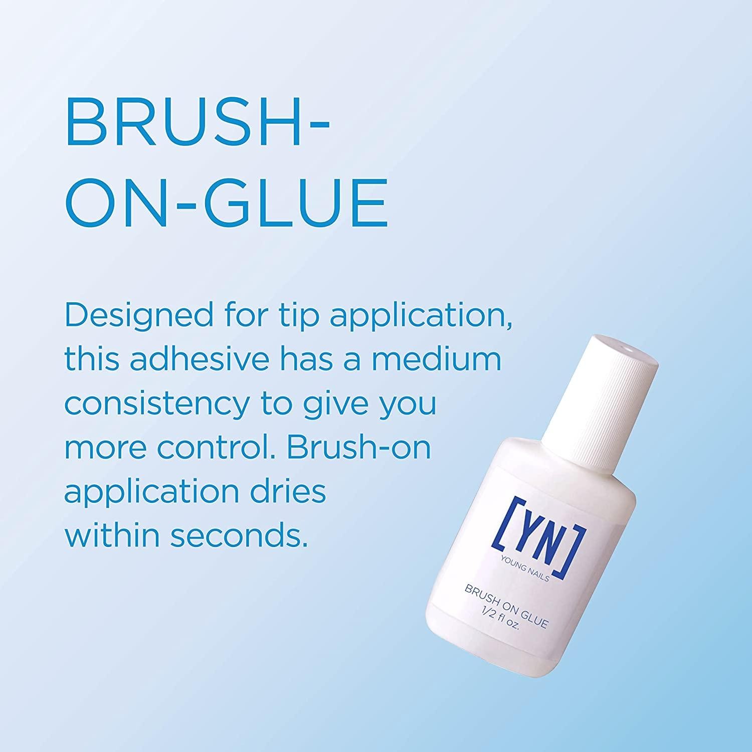Young Nails – Brush On Nail Glue 0.5 Fl Oz