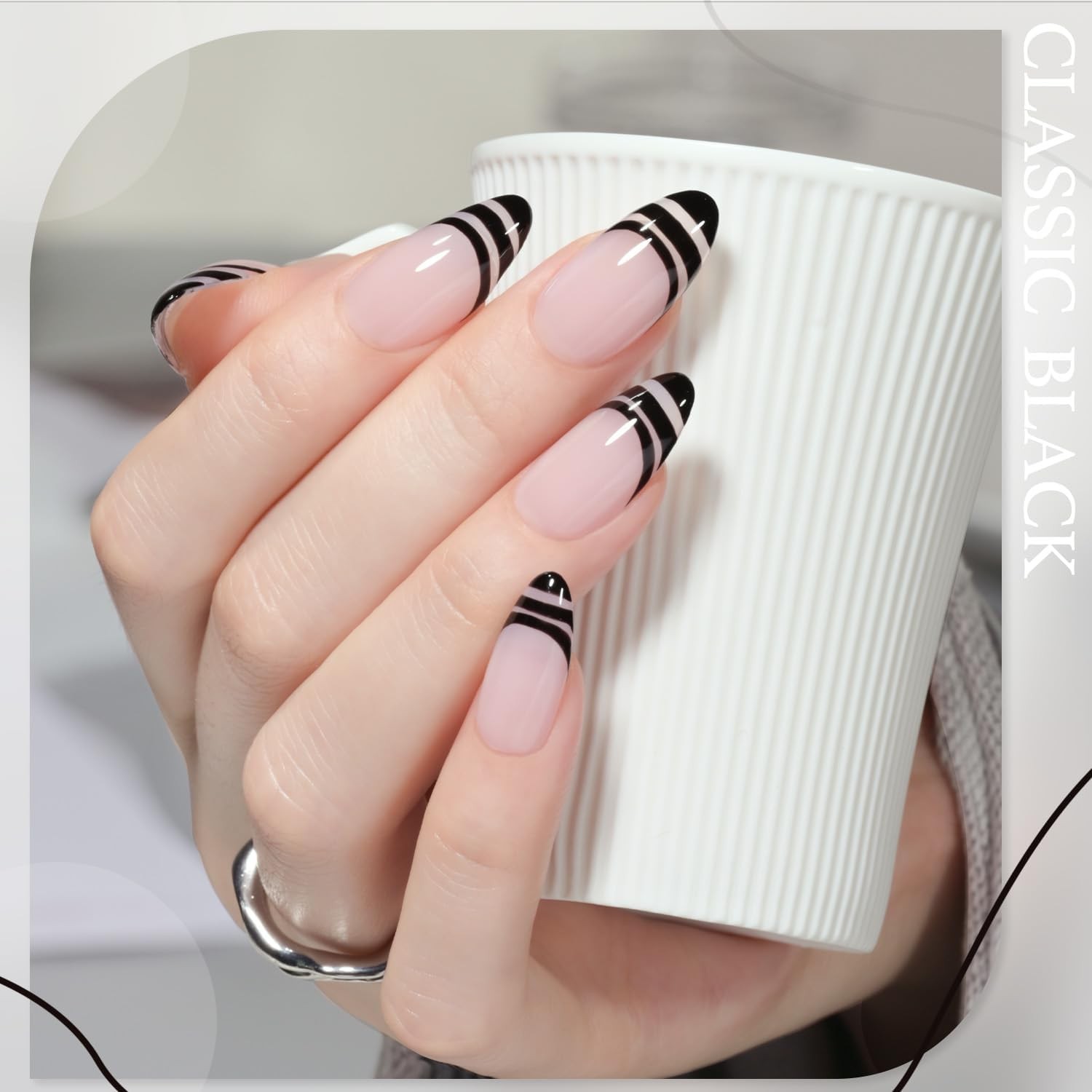 Metallic Sier l Nail Polish Art Liner, 8ml 3D Mirror Chrome