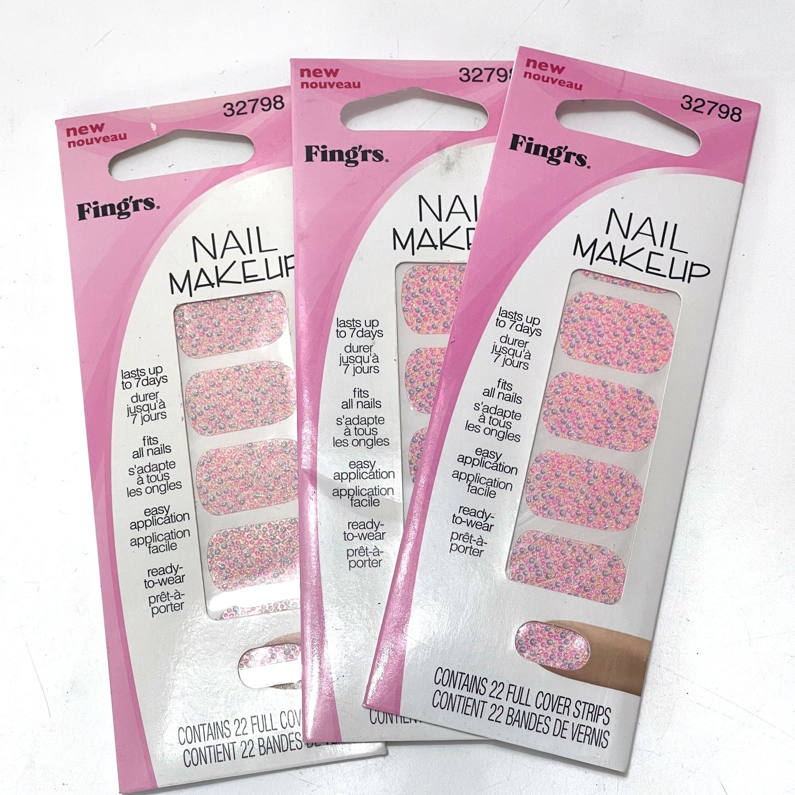 FING’RS NEW Nail Art Beads Stickers Sets for 3