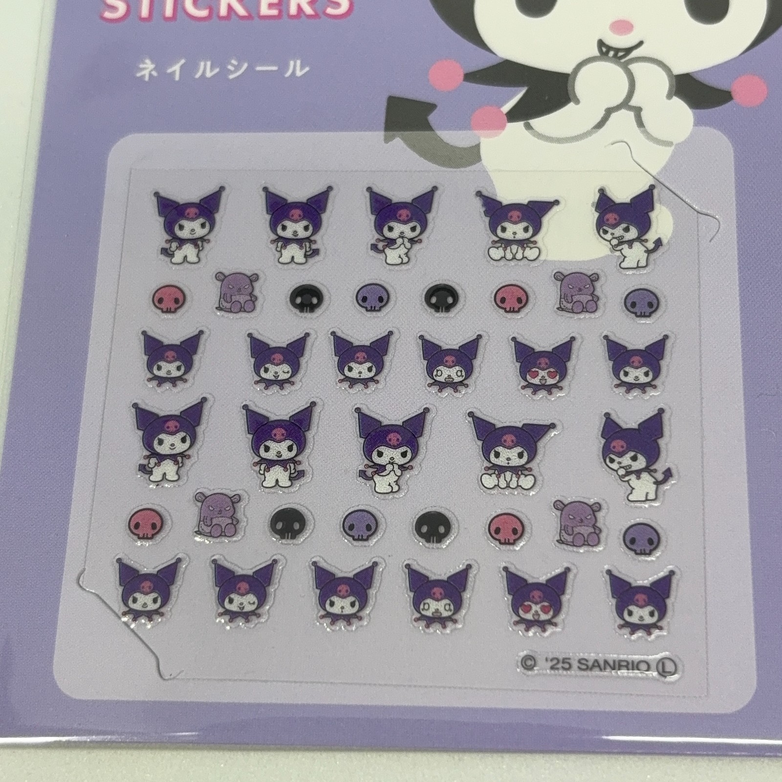 Sanrio Hello Kitty Kuromi Nail Art Stickers 2 Pack Daiso Japan Nail Decals