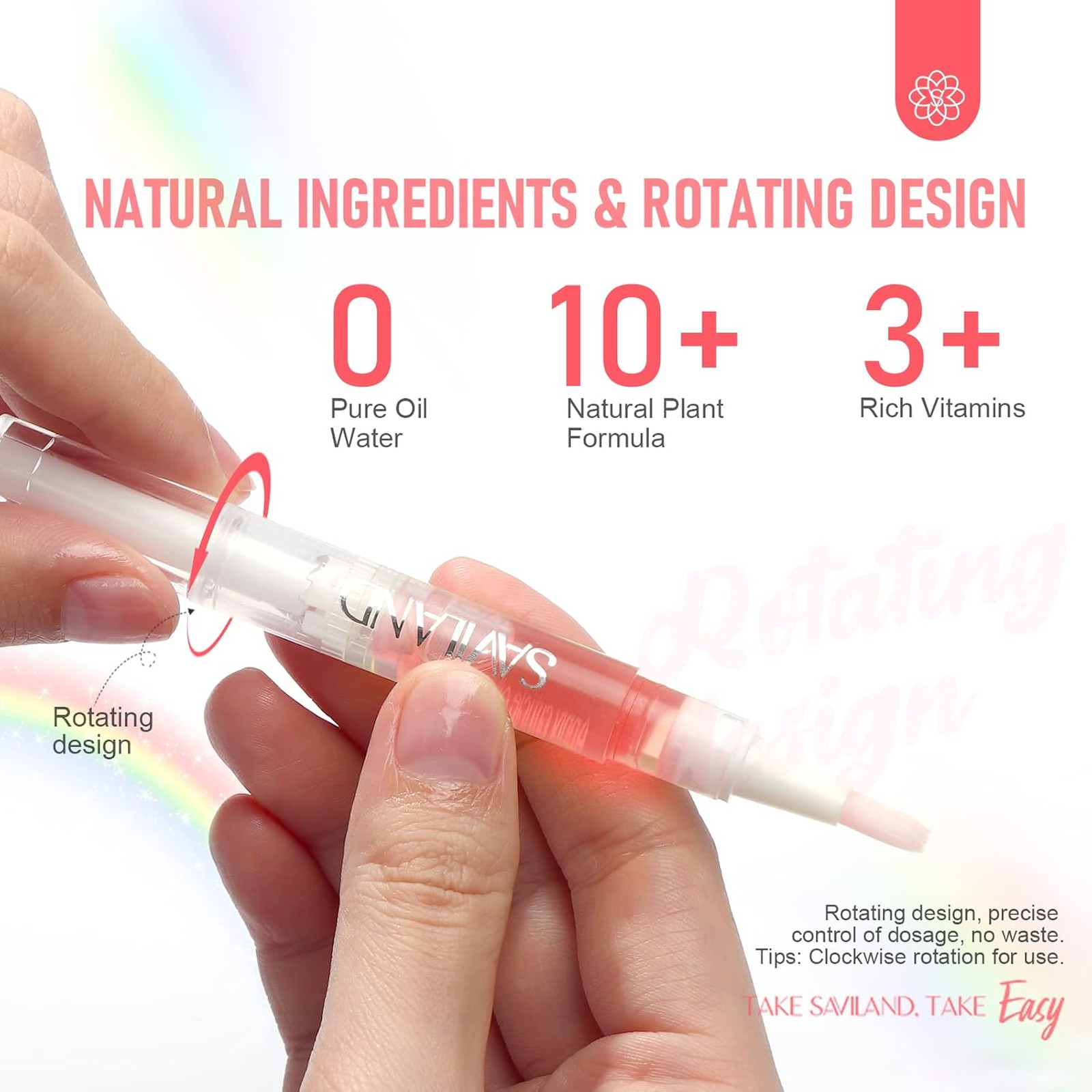 Cuticle Oil Pen 6 Pack Natural Vitamin E Nail Cuticle Softener Repair