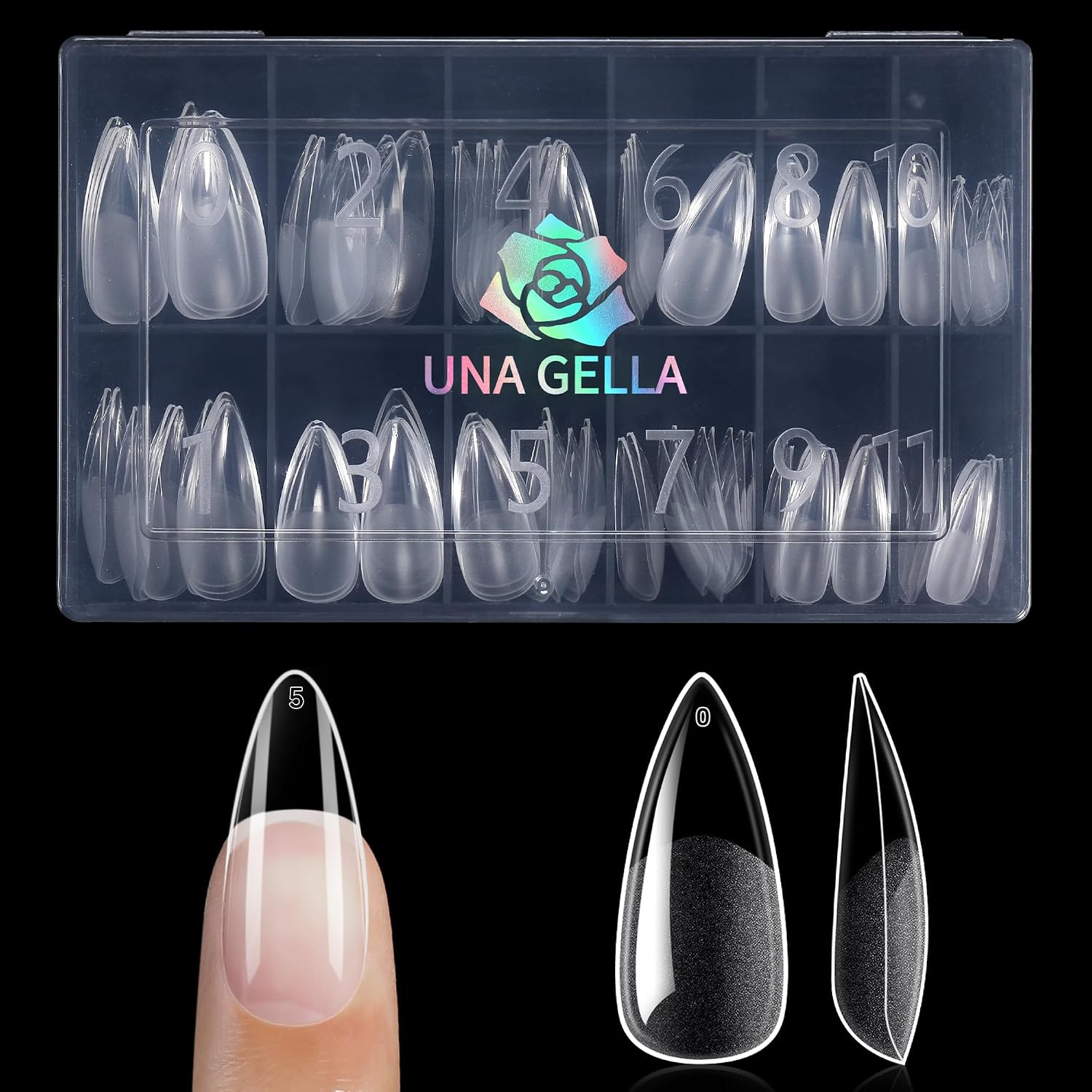 6 in 1 Gel Nail Glue for Nails Tips 10Ml Long Lasting U V Nail Glue Super Strong