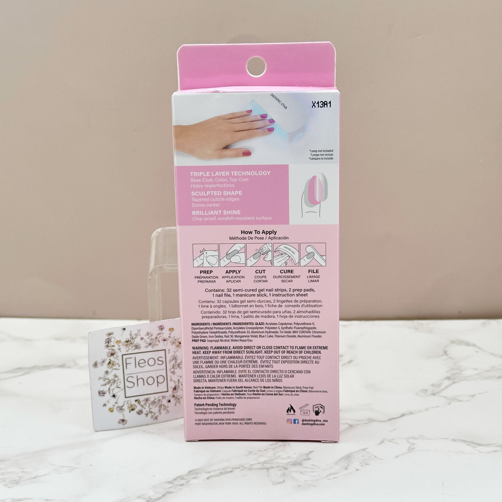 Dashing Diva Glaze Semi-Cured Gel Strips Juicy Grape – Sealed