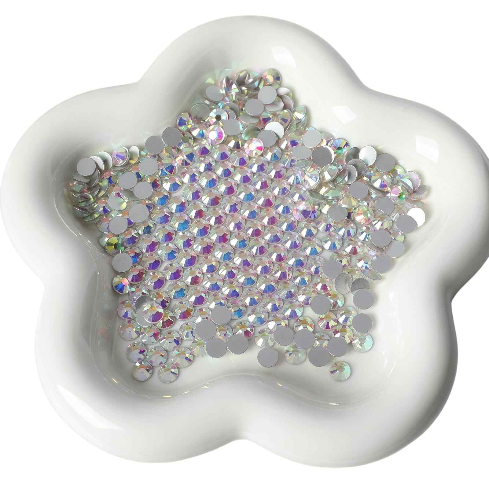 Diamonland Flatback Glass Crystal Rhinestones Rounds Gems for Bedazzling Nail…