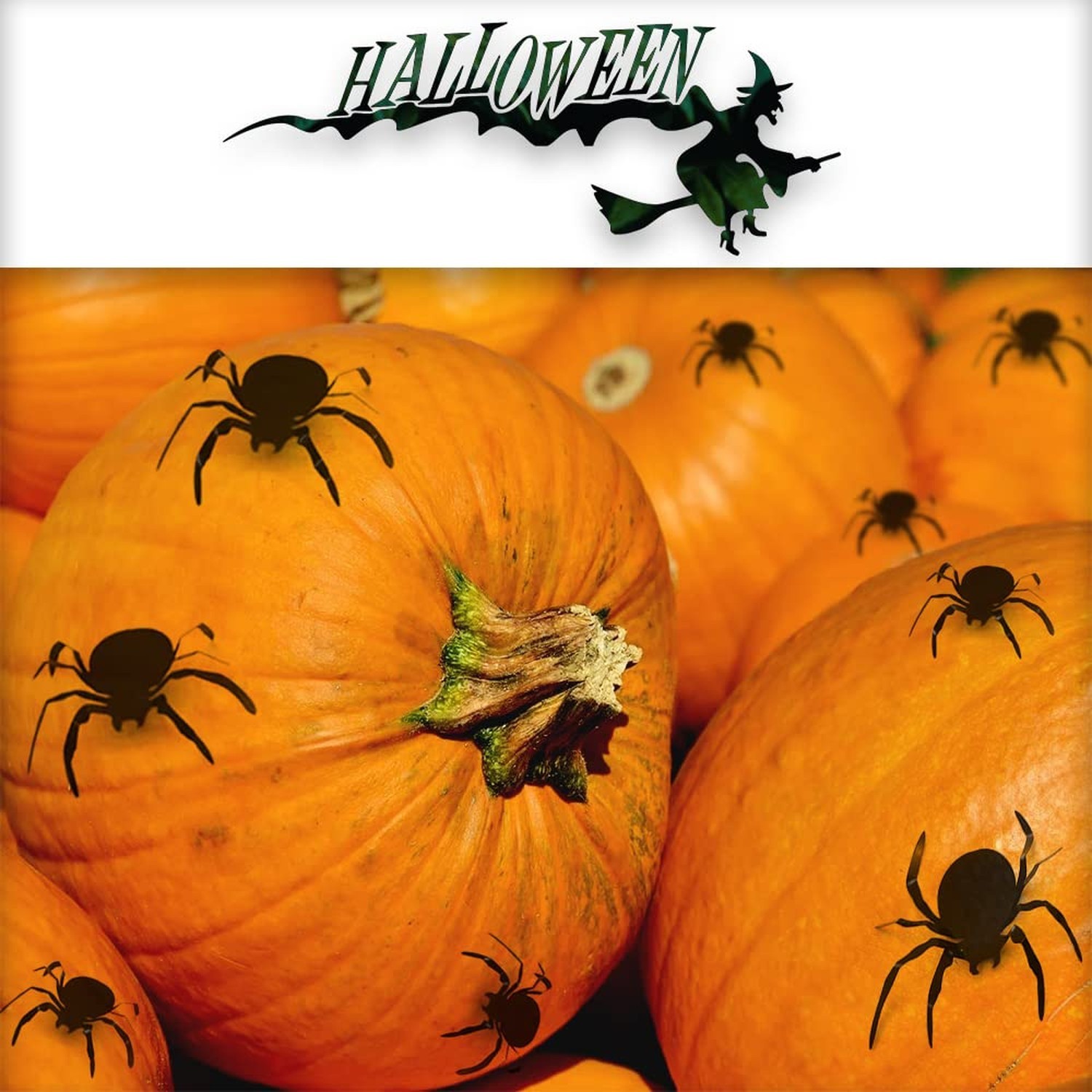 Halloween 3D Bats and Spiders ations for Indoor Outdoor, 56 Black Sticker, 12…