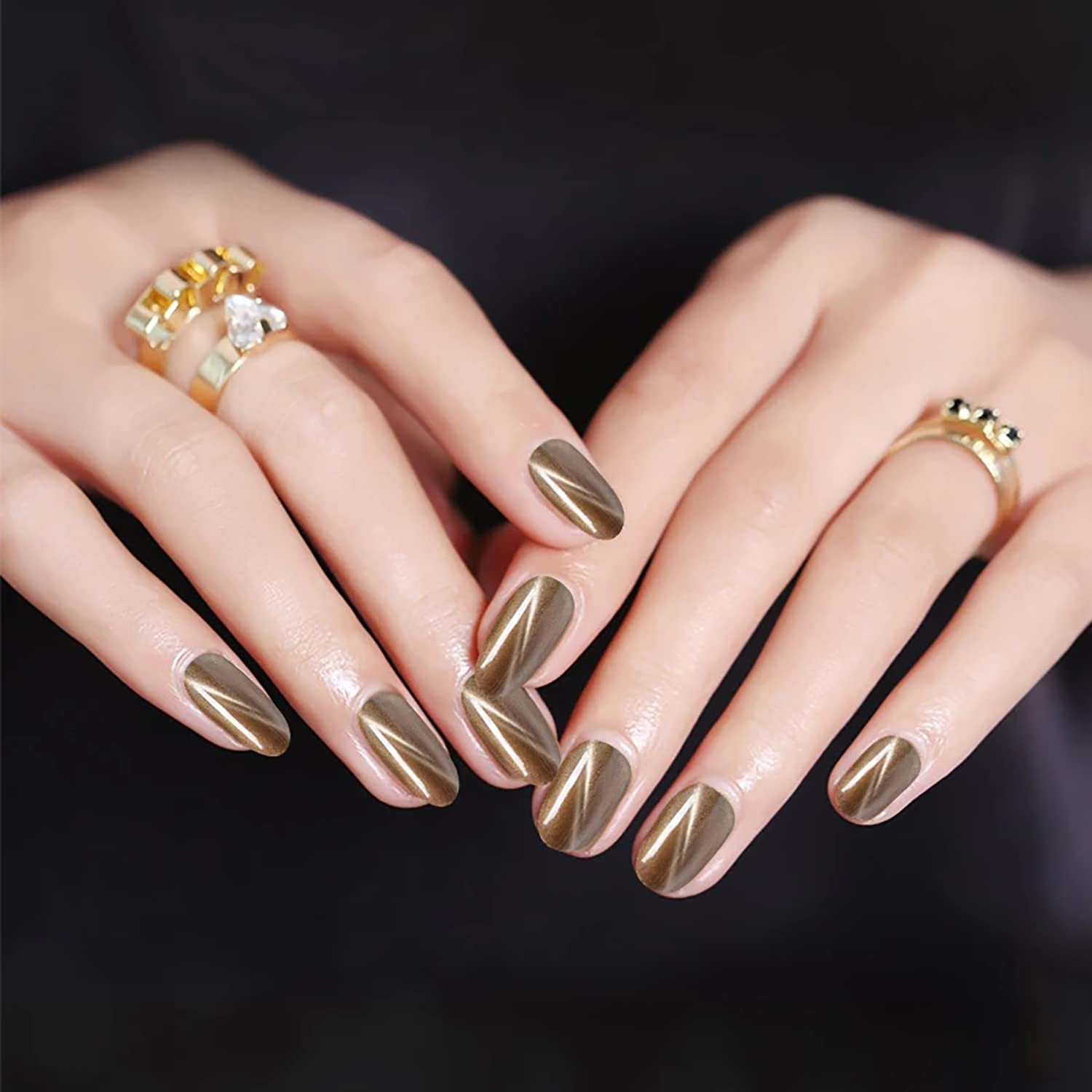 3Pcs Nail Magnet 3D Cat Eye Magnet for Nails Dual-Ended Magnetic Stand Nail Poli
