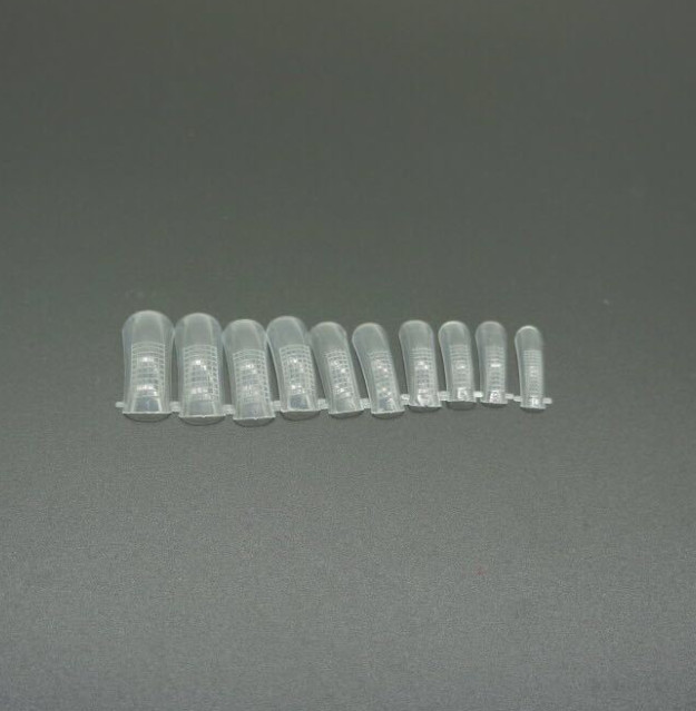 AORAEM False Nail Clear Mold Full Cover Poly Crystal Gel Artificial Nail Art Tip