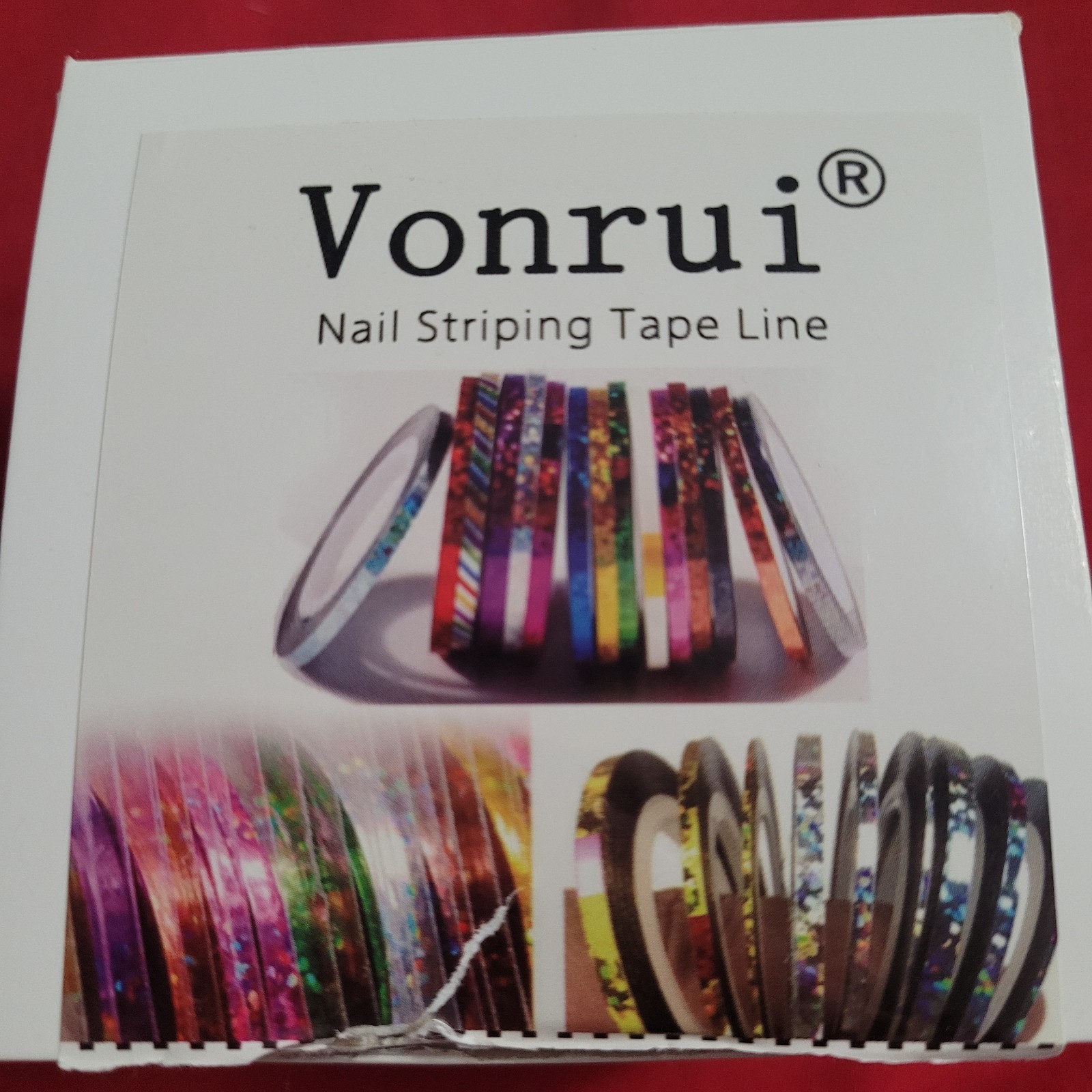 Nail Art Striping Tape Lines Kit 32 Pcs 1Mm 2Mm 3Mm Nail Tape Strips for Design