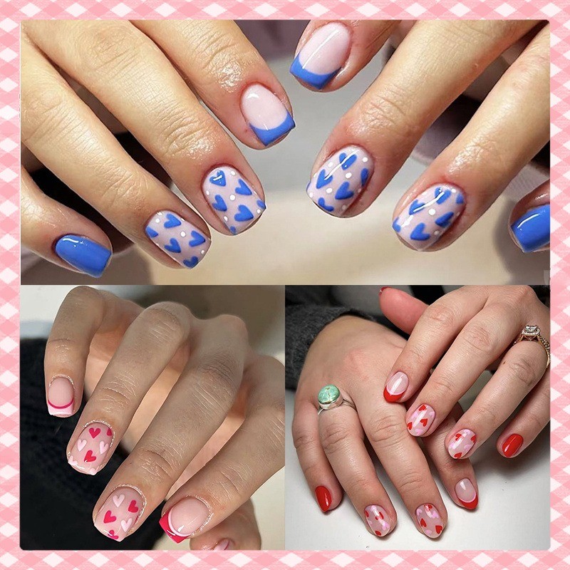 72 Valentine’s Day Nail Art Pieces, Suitable for Both Girls and Women