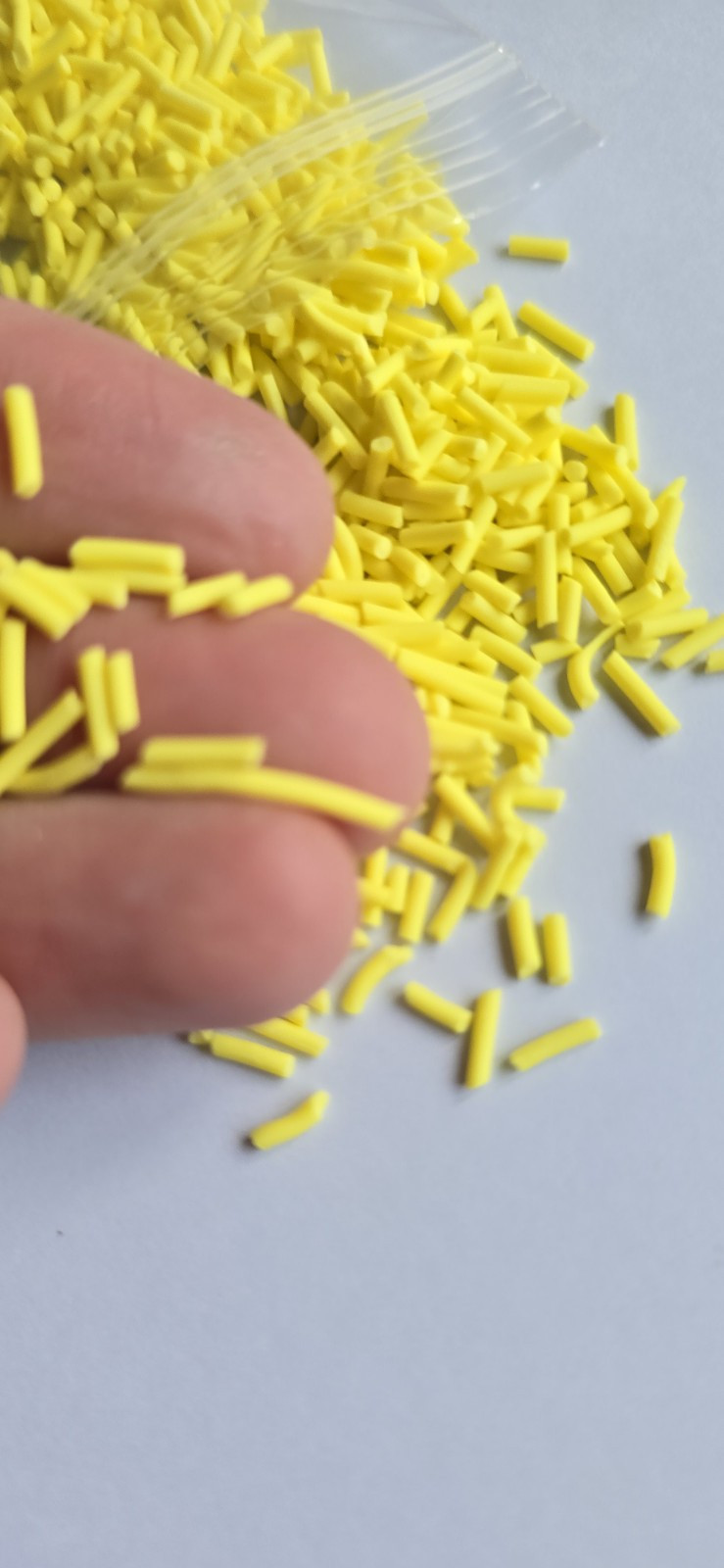 12g bag Yellow Sprinkles clay for crafts resin art card makin