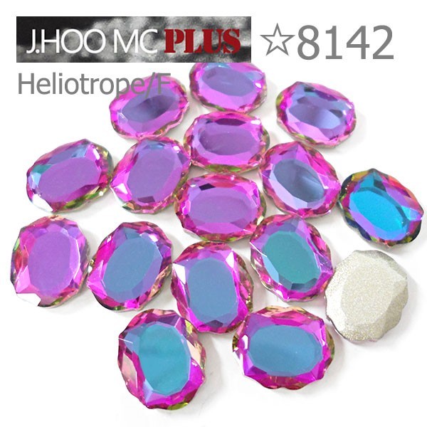 J.HOO Crystal 8142 Baroque Mirror V-Cut Fancy Rhinestones 10x8mm Nail Art (8pcs)