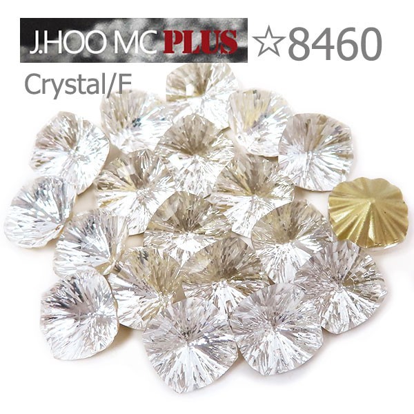J.HOO Crystal 8460 Square V-Cut Fancy Rhinestones 8mm Nail Art (4pcs)