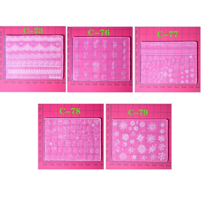 Distinctive Silicone Molds 3D Gel Nail Art Sculpture Mold Nails Making Tools