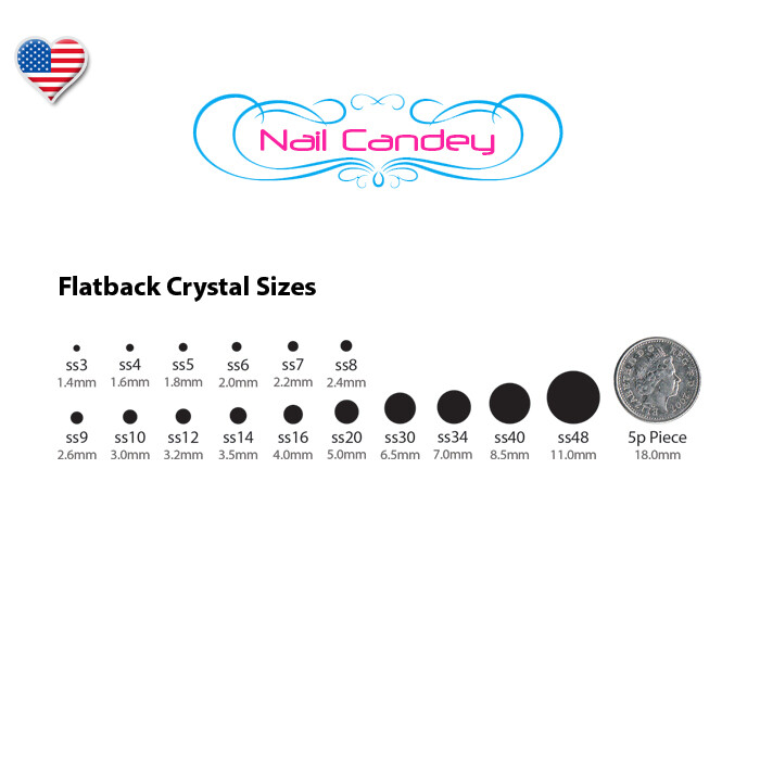 Ab Amber 8ss Crystals For Nail Art Flatback Swarovski Rhinestones Qty.144
