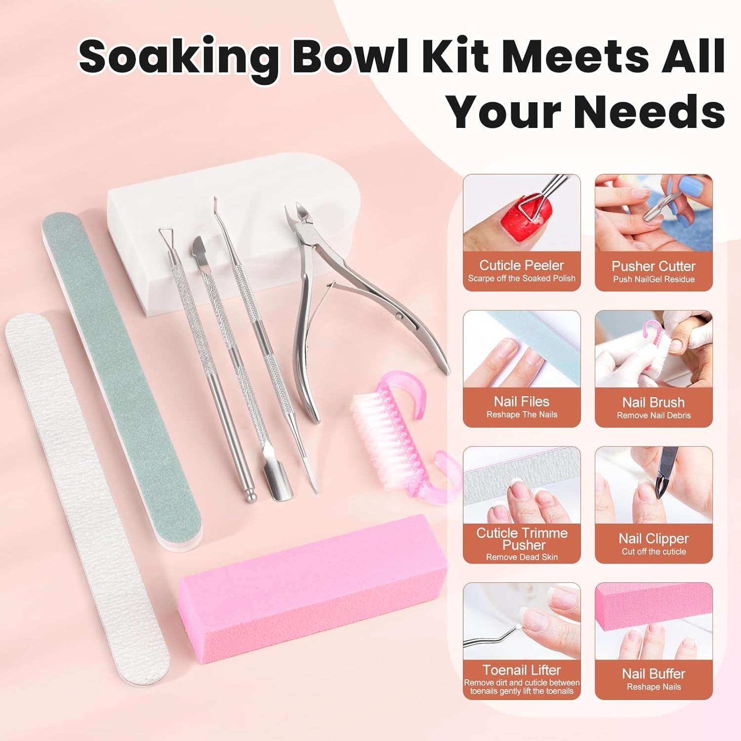 Toe Nail Soaking Bowl Large Size Acetone Proof Toe Soaking Tray DIY enthusiasts