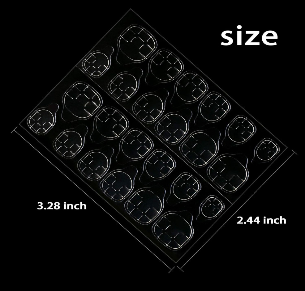 288pcs (12 Sheets) Adhesive Tabs Waterproof Breathable Glue Tabs Double side