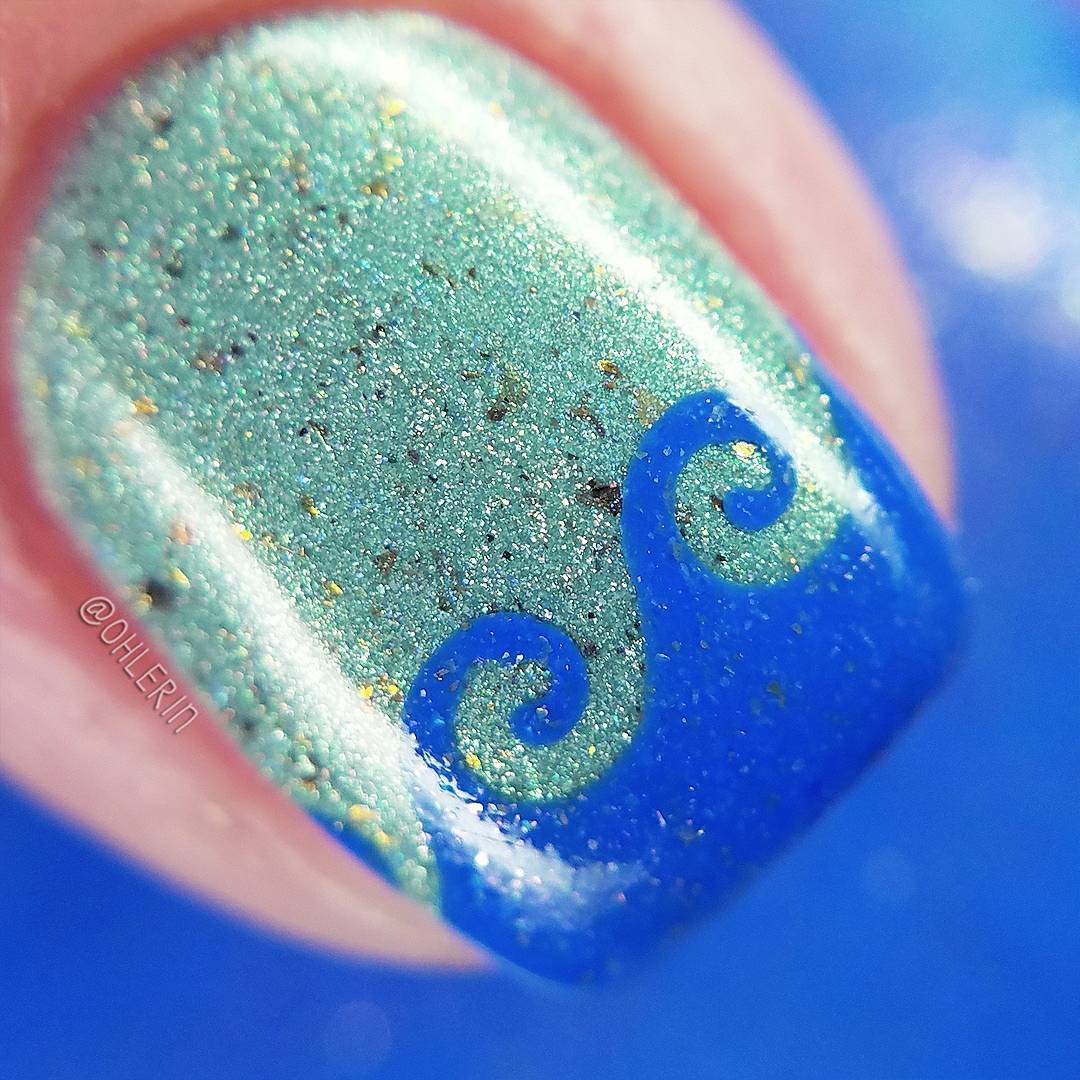 Hawaiian Waves Tape for Nails, Nail Stickers, Nail Art, Nail Vinyls