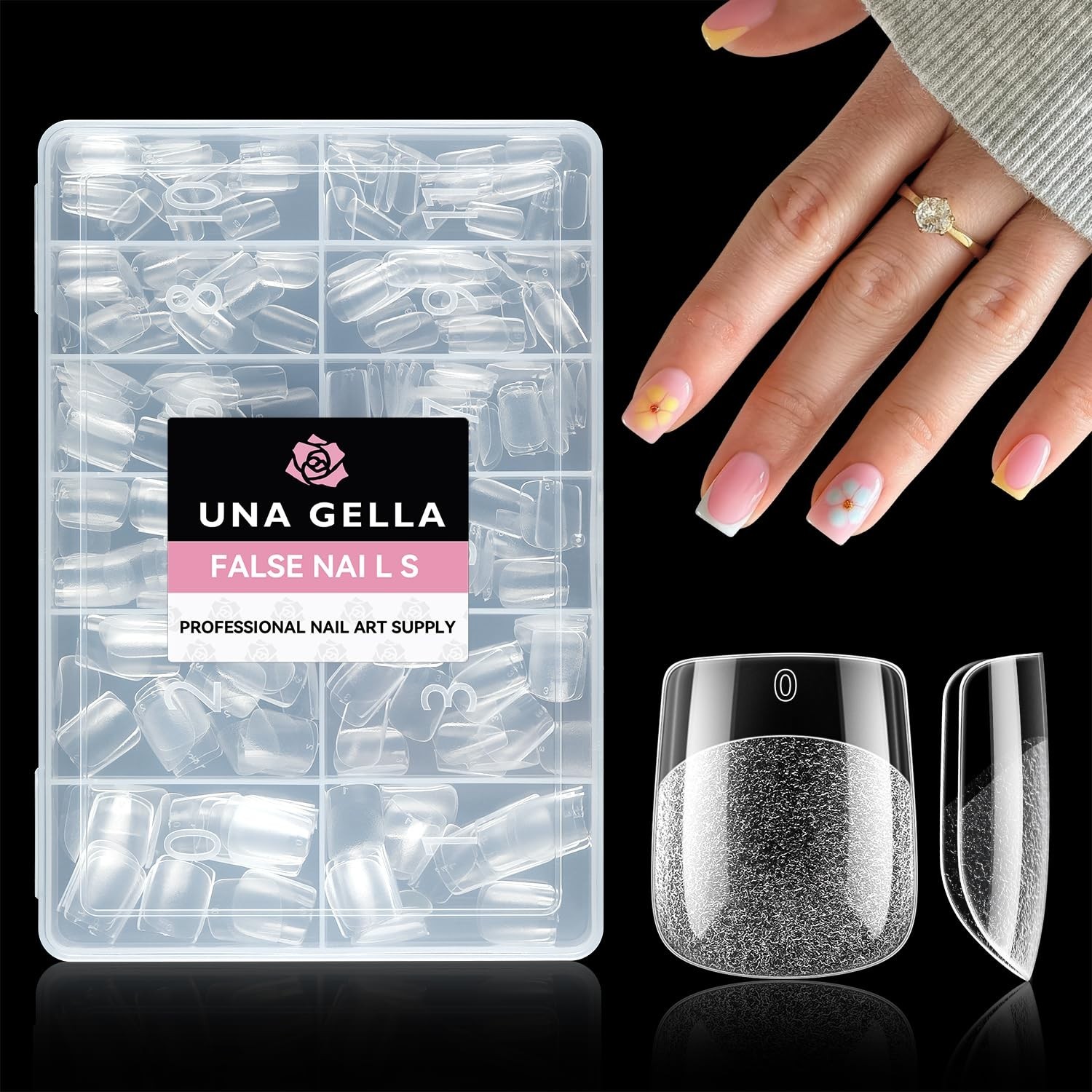 Professional DIY Extra Short Square Nail Tips Set – 216 PCS for Stunning Nails