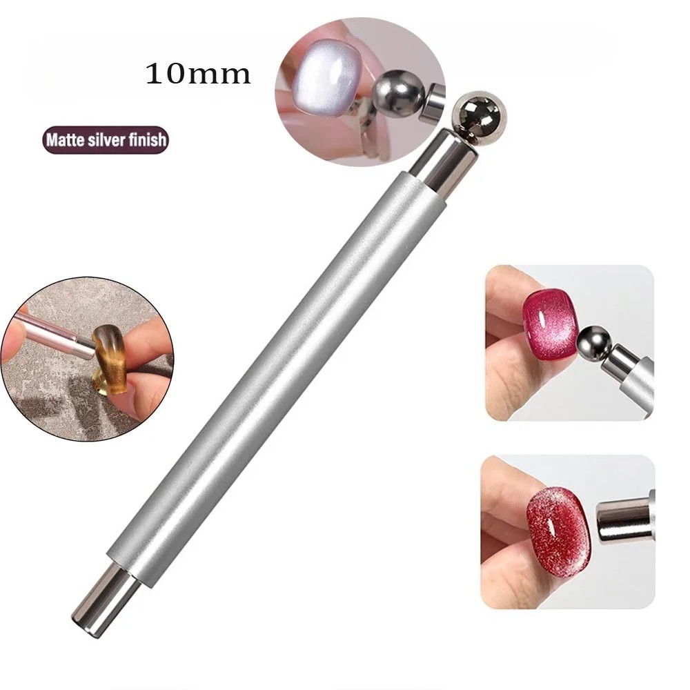 Round Steel Magnetic Stick Double Head Cat Eye Magnet Pen Nail Tool