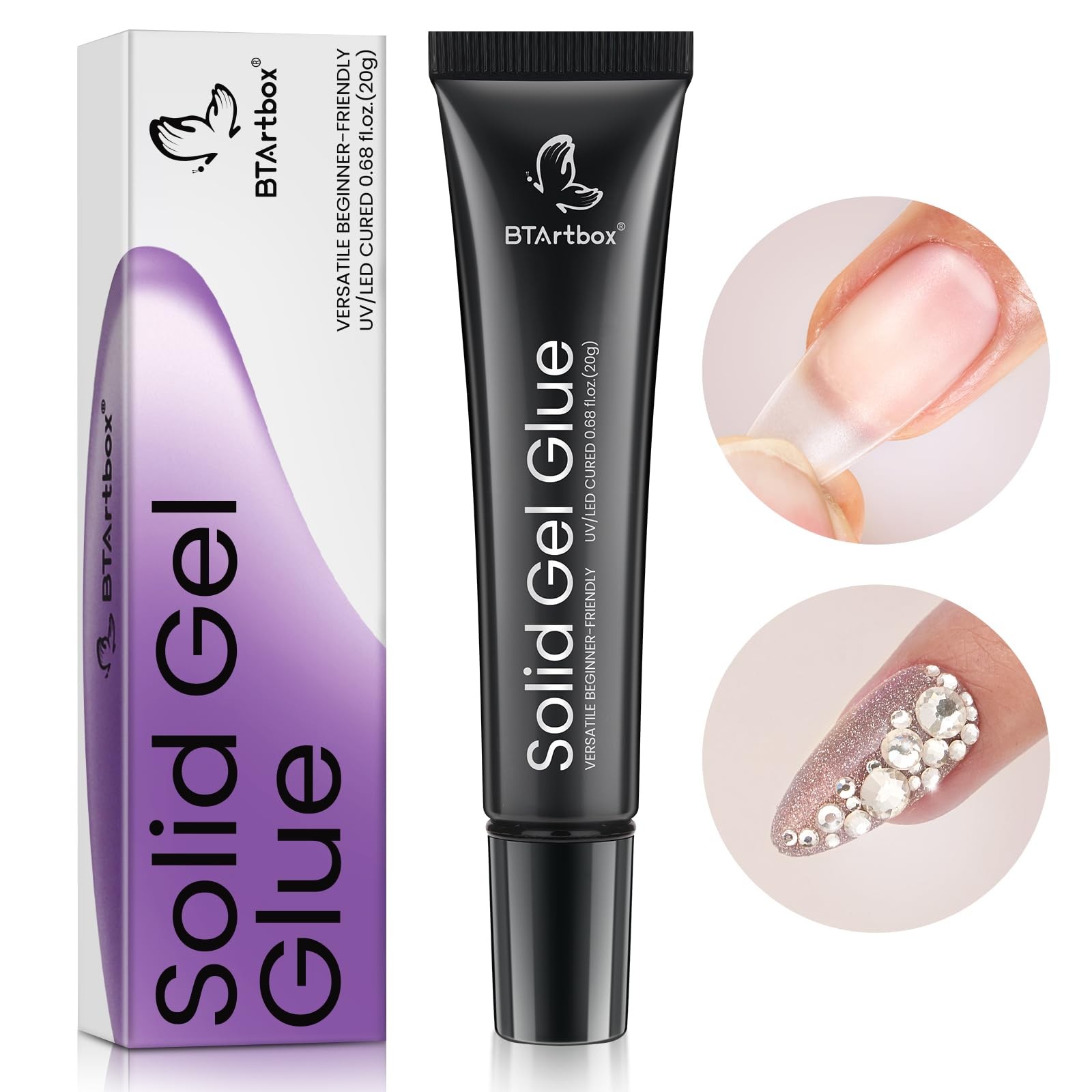Solid Nail Gel – 15g Gel Nail for Acrylic Nails, Upgrade 3 in 1 Nail Gel for …