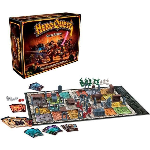 Hasbro Gaming Avalon Hill HeroQuest Game System Tabletop Medium, Multicolor