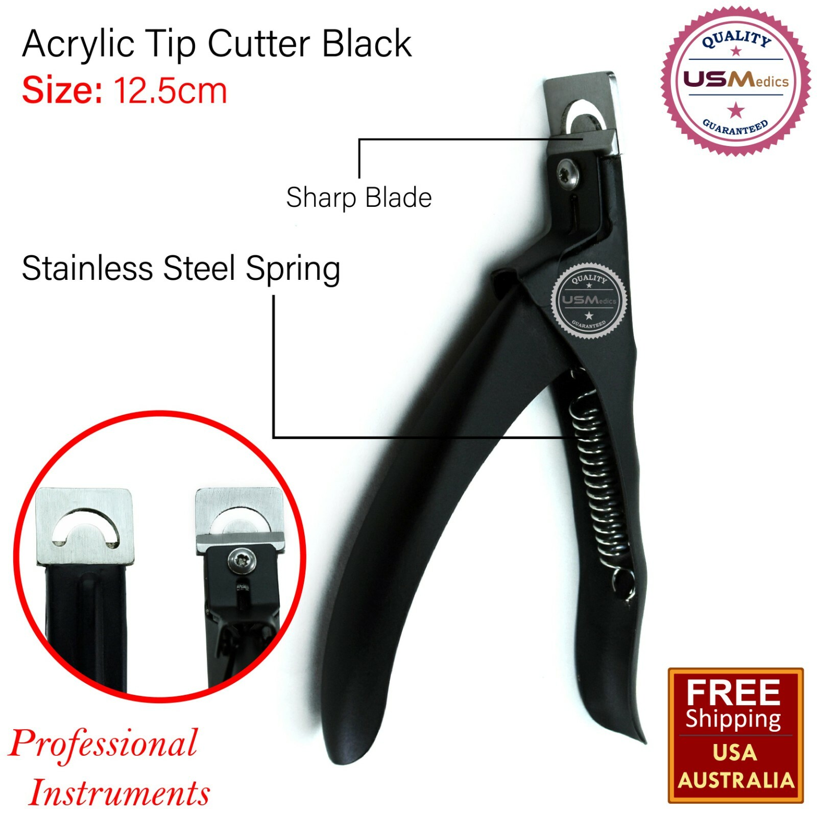 Nail Art Edge Cutter UV Acrylic Tips Trimmer Clipper Poly Gel False Clipper Fake