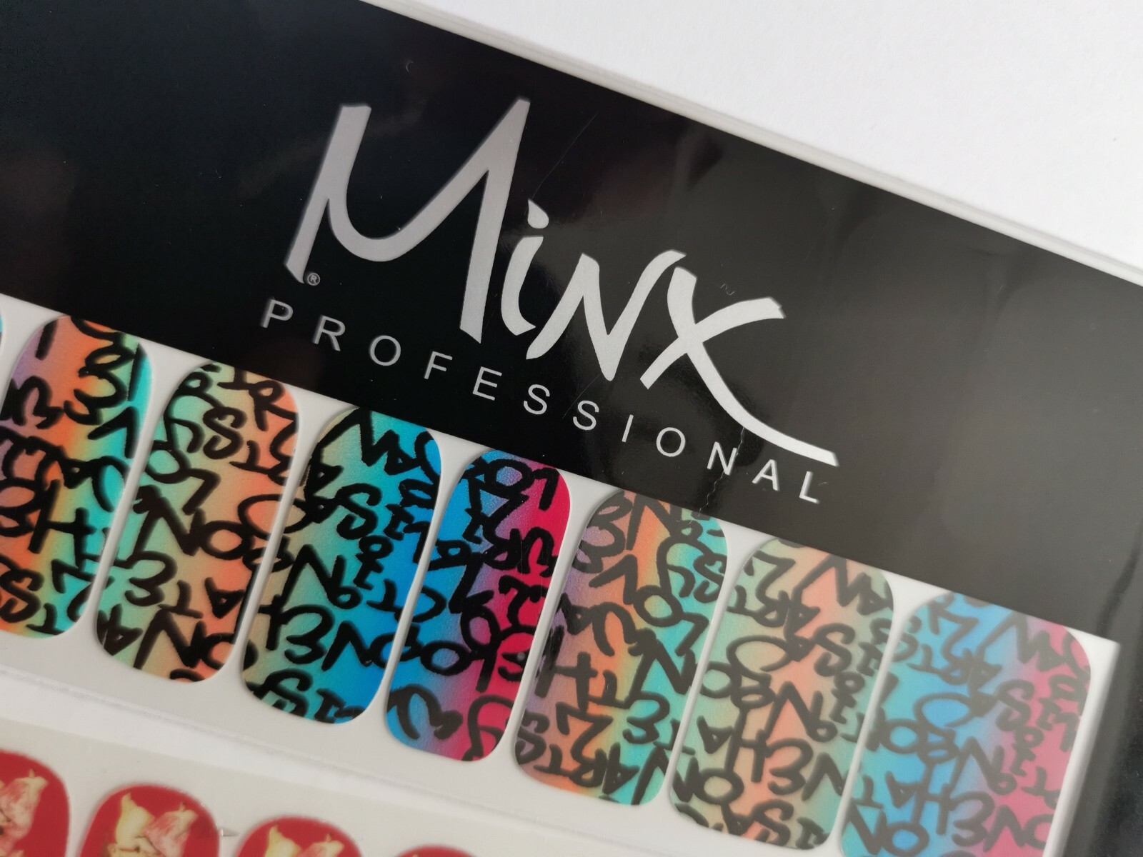 Minx Nails Foil Wraps Brand New Nail Art Chrome Bright Graff Xmas Bundle of 4