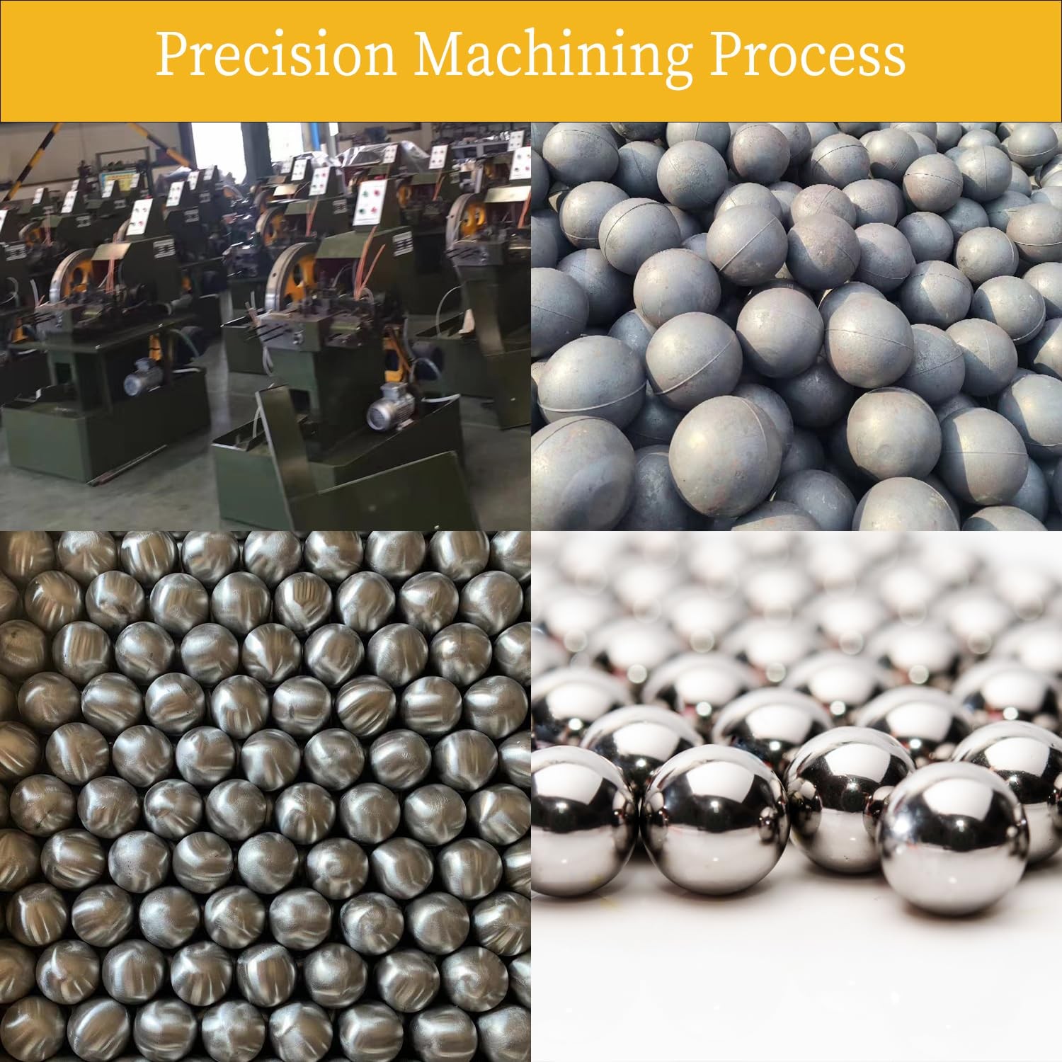 100 PCS 11mm Diameter Hardened Chrome Solid Steel Bearing Balls Precision Use