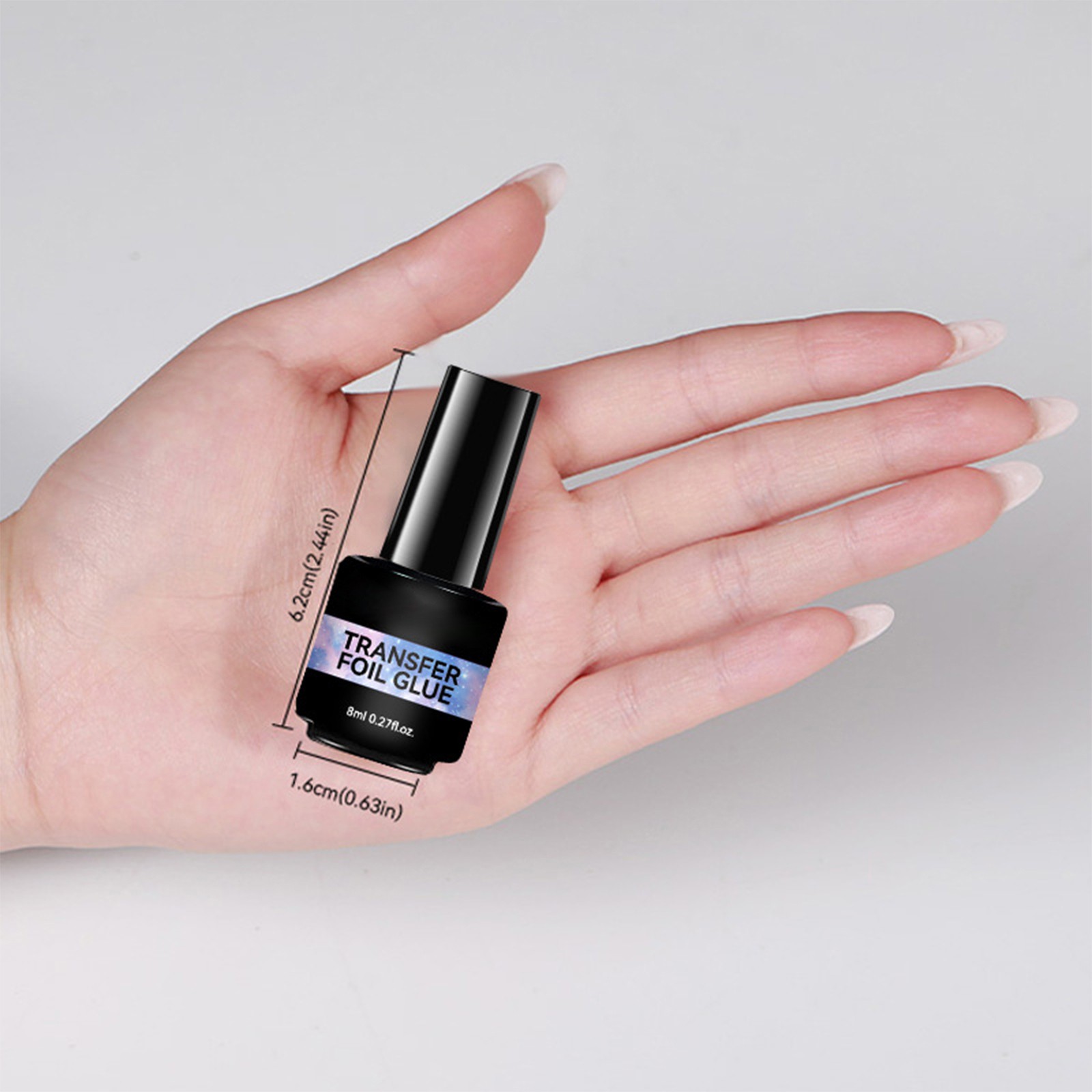 `Nail Art Foil Glue Gel 8ml UV Lamp Needed Adhesion Transfer Gel Starry Strong