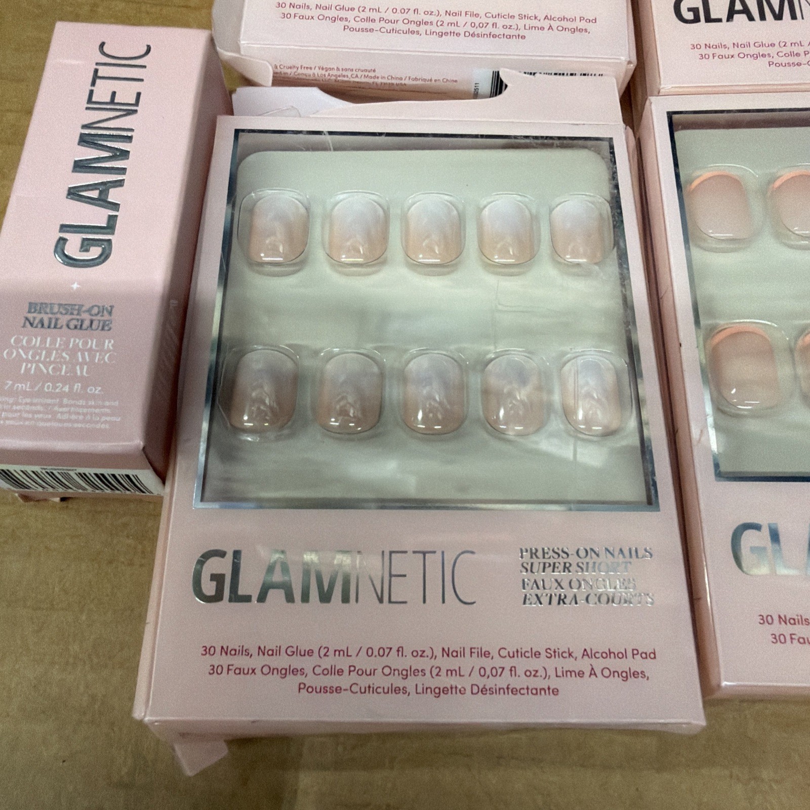 Glamnetic Super Short Press On Nail Set Of 6 Glue/Remover