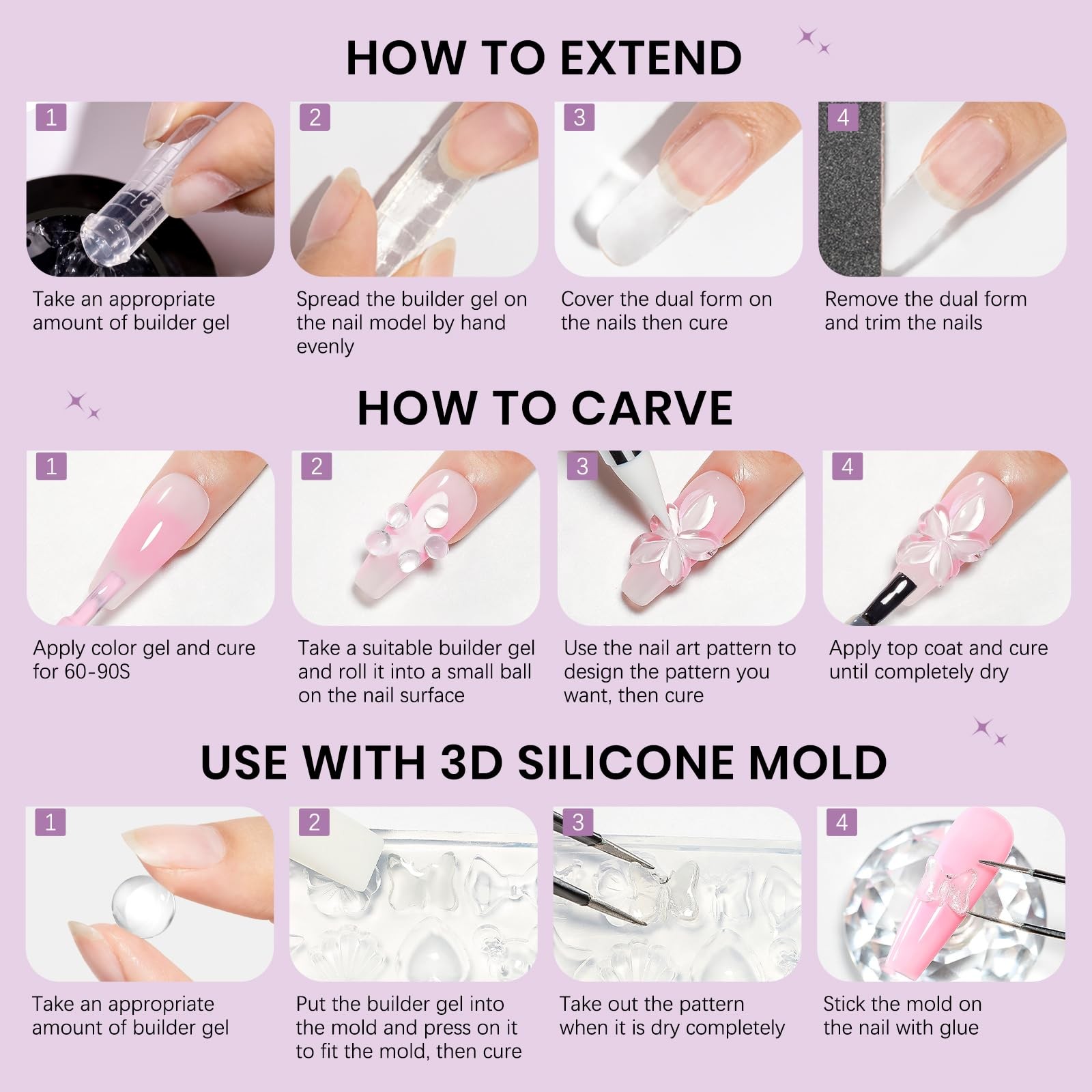 SUPWEE Clear White Sculpting Gel 5g