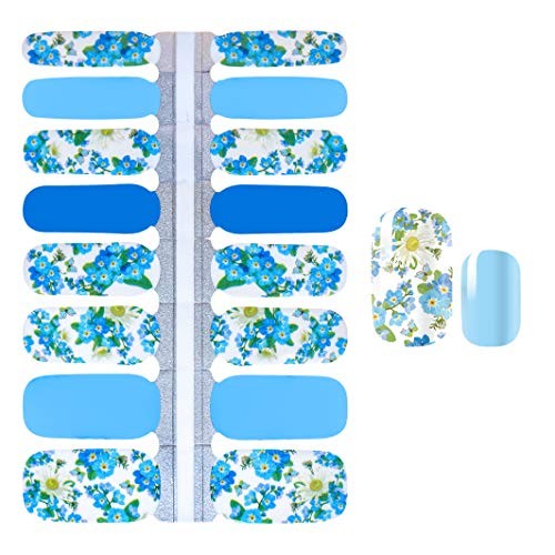5 Sheets Nail Polish Strips Flower Adhesive Nail Polish Stickers Nail NO3