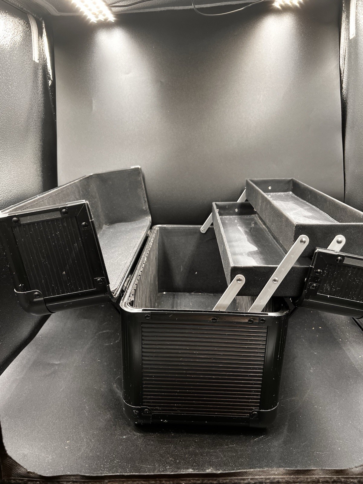 CND Nail Tech./Make Up Artist Black Hard Shell Supply Case-See desc.
