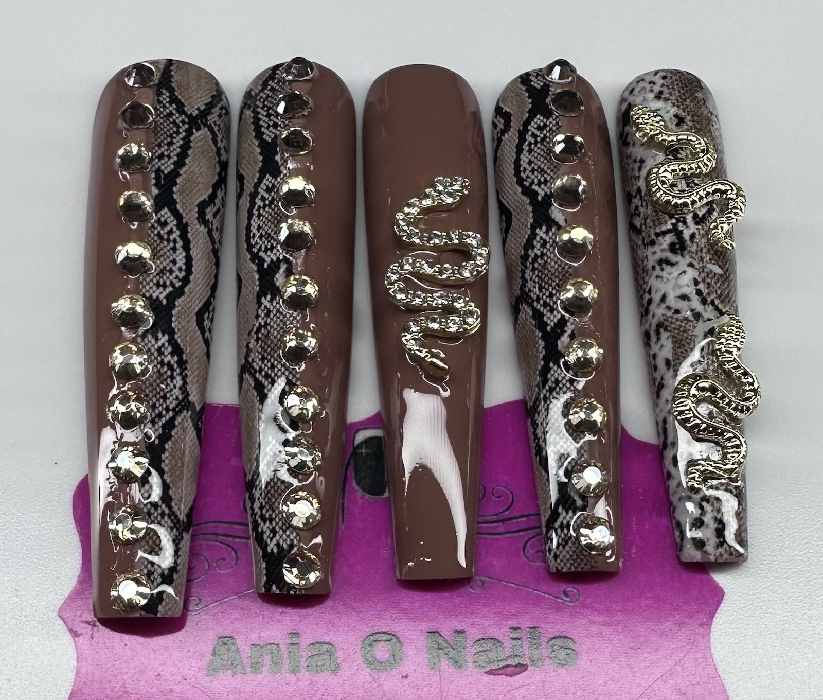 XX Long Coffin Nails