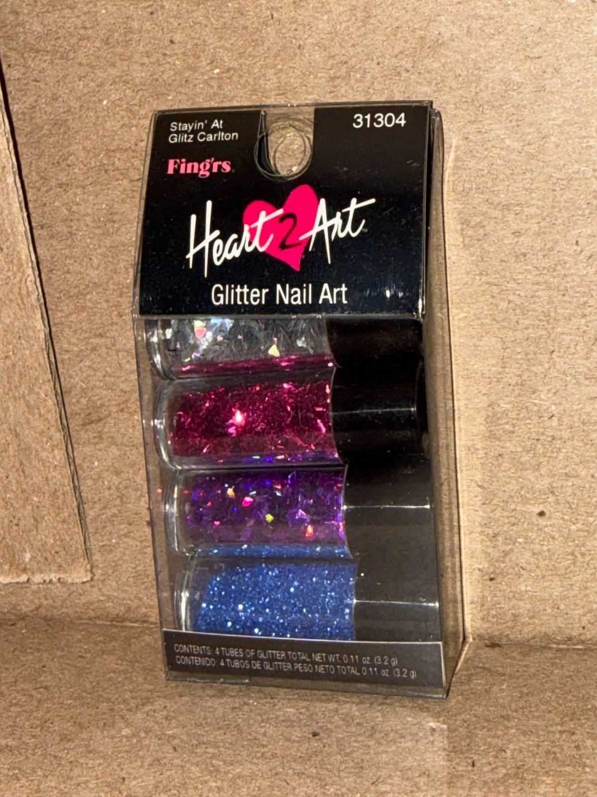 Heart 2 Art Nail Art Glitter 4x 4 packs
