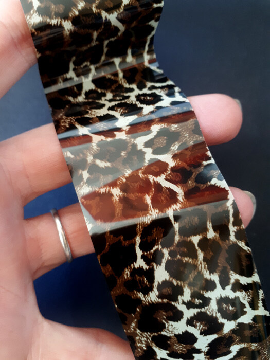 Animal Print Nail Foil Leopard Nail Art Transfer Foil Sticker for Manicure Decor