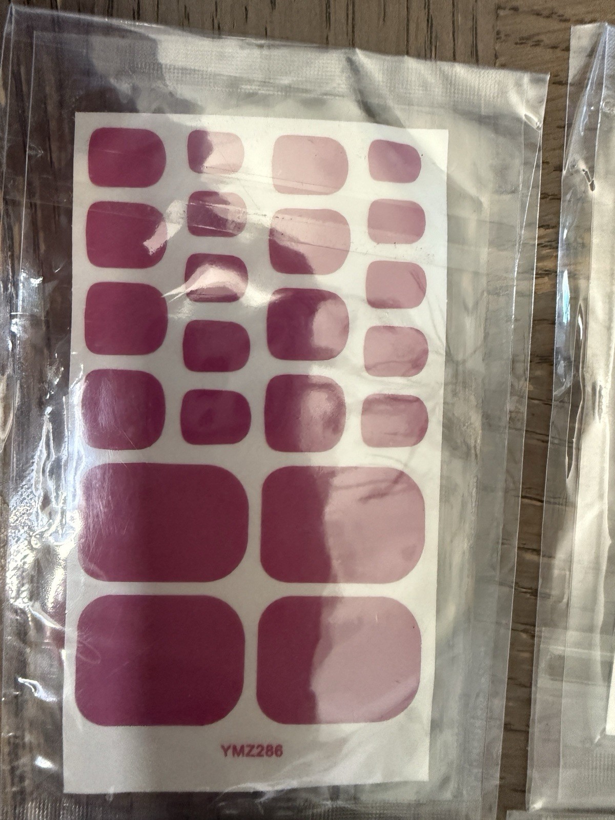 Bundle Of 6 Press On Solid Nails, Stick On, Brand New Comes With Nail Filer