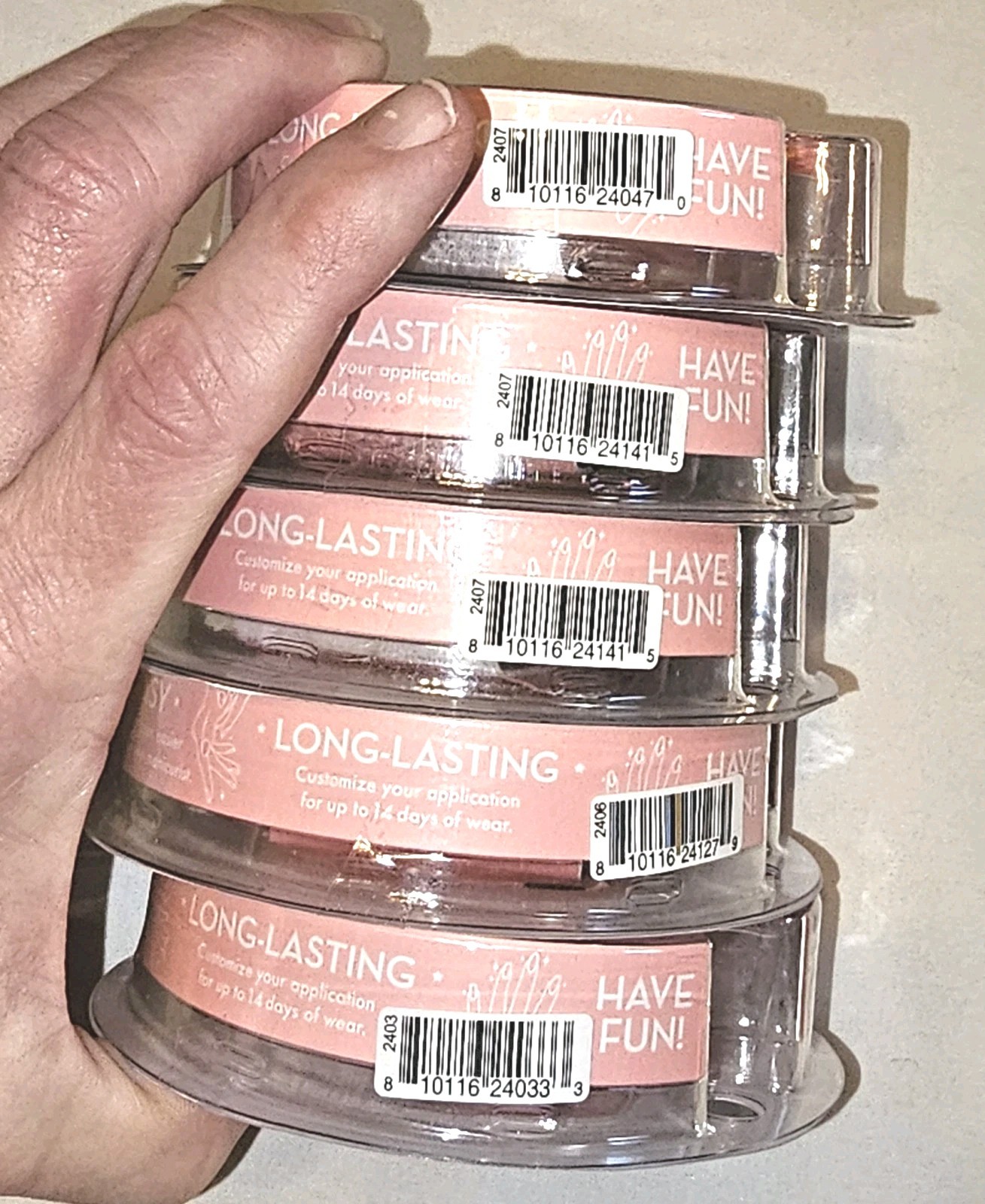 New Sealed Lot Of 5 Olive & June Presson Nails Short Length