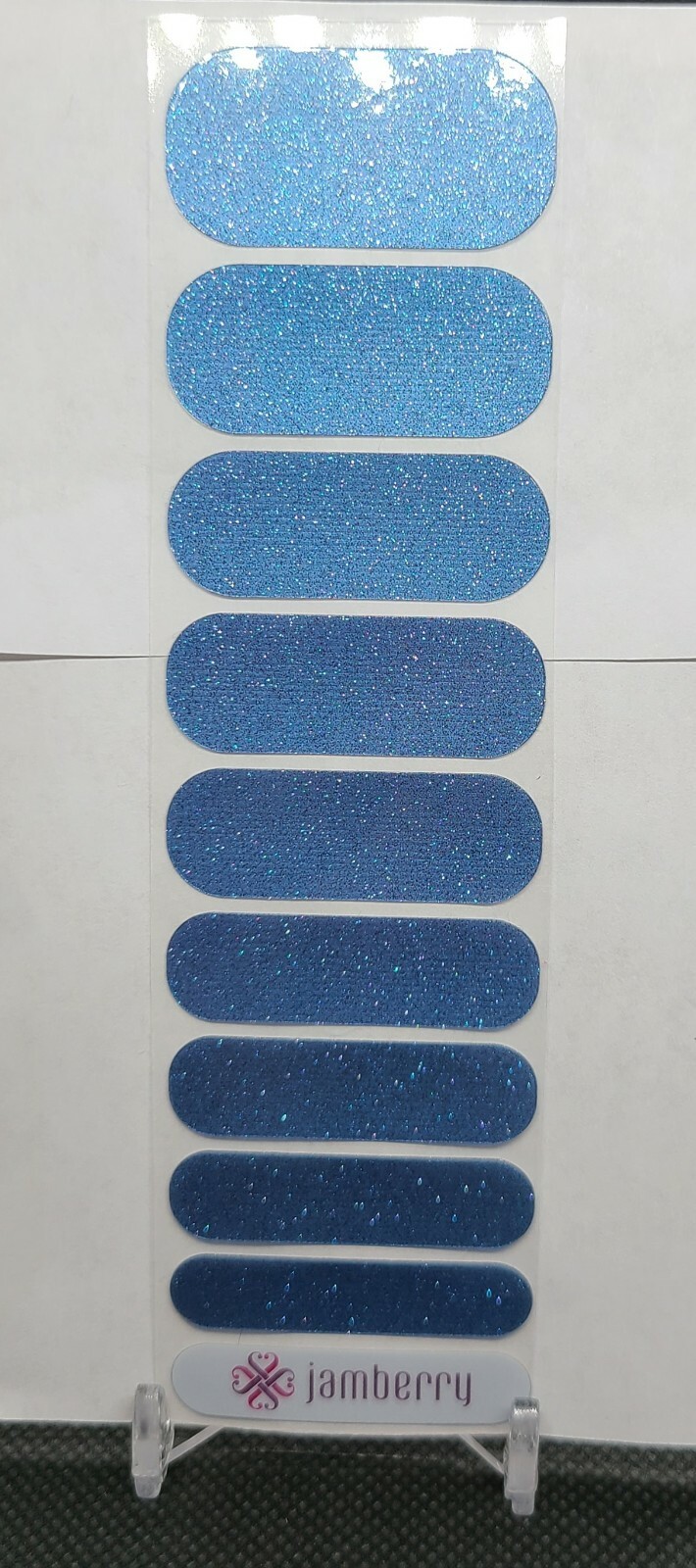 Jamberry Nails Retired – Sapphire Blue. Half sheet nail wrap.