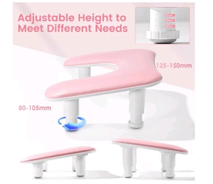 Big Arm Rest for Nails Tech,2nd Generation U-Shaped,Manicure Nail Arm Rest Stand